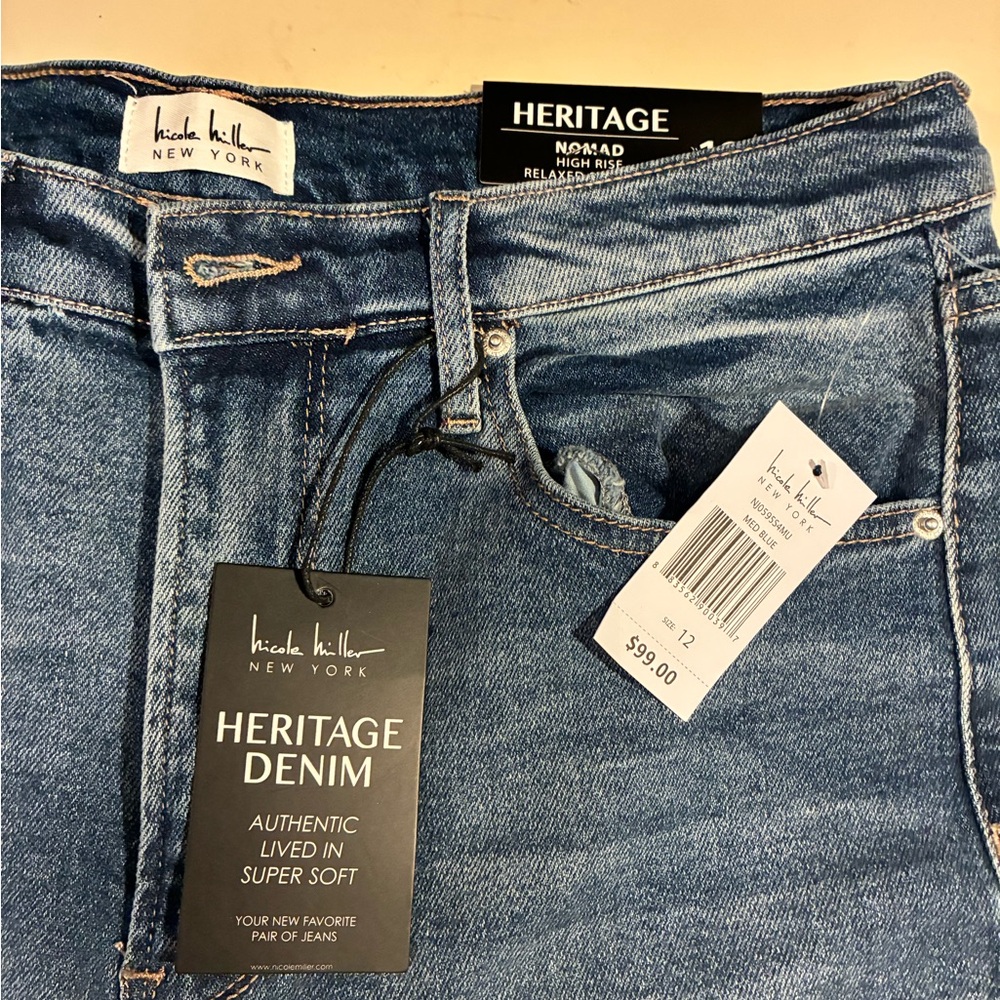 Nicole Miller Heritage Denim Jeans in Classic Blue